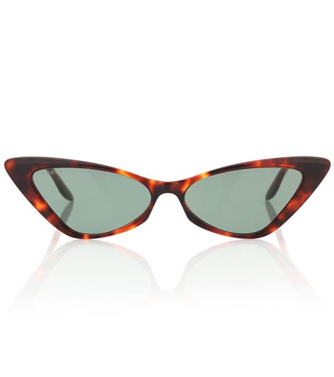 gucci brown cat eye sunglasses|best designer cat eye sunglasses.